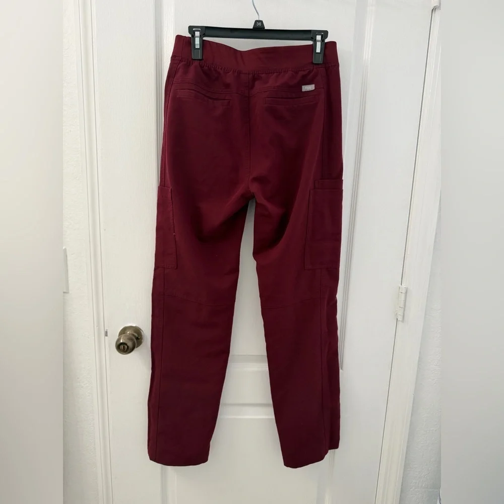Figs Axim Scrub Men's Burgundy Pants (Size S) - Picture 8 of 10